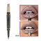 Double Head Colorful Lipstick Lip Liner Pen Long-Lasting Moisturizing Lip Stick Pen Lip Makeup - 01