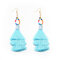 Bohemian Orelha Drop Brincos Multilayer Tassels Beads Pingente Dangle Brincos Jóias étnicas para mulheres - Céu azul