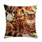 خمر نمط القط الفارسي المطبوعة غطاء وسادة كتان المنزل أريكة ديكور فني مكتب رمي غطاء وسادة - #9
