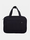 Women Dacron Fabric Casual Large Capacity Storage Bag Waterproof Portable Travel Makeup Bag - Black 1