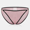 Сексуальные прозрачные кружевные атласные трусики Soft с низкой посадкой - Розовый