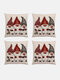 4 PCs Linen Christmas Decoration In Bedroom Living Room Sofa Cushion Cover Throw Pillow Cover Pillowcase - #02