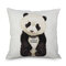 Watercolor Panda Printing Linen Cotton Cushion Cover Home Sofa Car Cushion Cover Pillowcases - #2