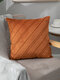 1 PC Velvet Solid Slash Decoration In Bedroom Living Room Sofa Cushion Cover Throw Pillow Cover Pillowcase - Khaki