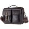 Vintage Genuine Leather Crossbody Bag Handbag For Men - Coffee
