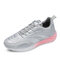Men Sport Lace Up Breathable Running Casual Sneakers - Gray