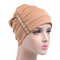 Women Vintage Beanie Hat Windproof Sunscreen Breathable Bonnet Cap Clothing Accessories - Khaki