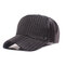 Womens Mens Adjustable Retro Style Warm Windproof PU Leather Baseball Cap Outdoor Sun Hat - Black 1