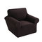 Capa elástica universal de 1/2/3 lugares para sofá capa de poltrona em malha engrossar capa de sofá para sala de estar - Café