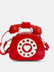 Borsa a tracolla Borsa per telefono cellulare creativo creativo multicolor casual in ecopelle da donna - Rosso