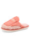 Women Non-slip Soft Comfy Warm Home Slippers - Rose Red
