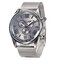 Business Quartz Wristwatch Calendar Round Dial Roman Numerals Stainless Steel Strap Watches for Men - #3