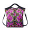 National Style Flower Pattern Handbag Shoulder Bag Crossbody Bag - Purple