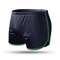 Mens Sport Mesh Shorts Soft Home Underwear Breathable Split Hem Arrow Pants Boxer - Dark Blue