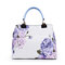 Women Flower Pattern National Style Shoulder Bag Handbag Crossbody Bags - Blue