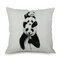 Watercolor Panda Printing Linen Cotton Cushion Cover Home Sofa Car Cushion Cover Pillowcases - #9