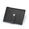 Women Genuine Leather Card Holder Simple Casual Wallet Purse - Black