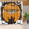 180*180cm 4 Kinds of Halloween Pumpkins Theme Fabric Bathroom Shower Curtain Waterproof Curtains - #2