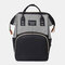 Women Canvas Casual Mummy And Kids  Patchwork Backpack - #12