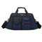 Men Business Casual Multi-Pocket Big Capacity Shoulder Portable Crossbody Bag Handbag   - Blue