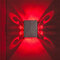 Butterfly Shape Triangle Shape 3W LED Wall Lamp Bedroom Living Room Sconce Lamp Spotlight - Red