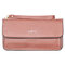 Women Flap Solid Long Wallet Phone Bag Clutch Bag - Brown