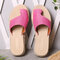 Plus Size Women Casual Comfy Clip Toe Orthopedic Bunion Corrector Braided Espadrilles Platform Sandals - Pink