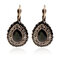 Bohemian Red Crystal Earrings Retro Water Drop Ear Drop Rhinestone Earrings For Women - 04