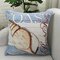 Vintage Mediterranean Style Beach Daisy Pattern Linen Cotton Cushion Cover Home Sofa Pillowcases - #4