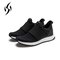Fast Sport Men Women Lover Professional Airweave Breathable Woven Cushioning Sport Running Sneakers - Black