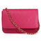 Stylish Elegant PU Leather Shoulder Bag - Rose Red