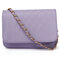 Stylish Elegant PU Leather Shoulder Bag - Purple