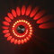 Creative LED Colorful Aisle Lights Modern Ceiling Wall Lamp KTV Bar Mood Home Decor - Red