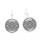 Ethnic Datura Earrings Retro Sliver Drop Earrings Alloy French Hook Earrings For Women - Silver