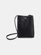 حقيبة دلو صغيرة من البولي يوريثان للنساء هاتف حقيبة حقيبة Crossbady - أسود 1 #