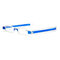 Women Mens Foldable 360 Degree Rotation Reading Eyeglass Light Weight Portable Presbyopic Glasses - Blue
