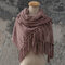 Women Scarf Chenille Soft And Comfortable Scarf Shawl Winter Shawl Wrap - Brown