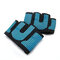 Women Men Four Finger Weightlifting Gloves Yoga Sport Mittens Silicone Non-slip Palm Finger Gloves - Blue