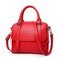 Alligator Print PU Leather Handbag Shoulder Bags Crossbody Bag For Women - Red