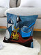 1 Pc Multicolor Cartoon Character Pattern Print Linen Pillowcase Throw Pillow Cover Sofa Home Car Cushion Cover - #10