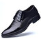 Leather Shoes Men's Business Dress Shoes Men's 46 Casual Shoes 47 Extra Large Code 48 - Black