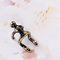 1 Pc Gold Silver Color Human Wrap Cartilage Earrings No Piercing Ear Climber Earrings for Women  - Bronze