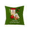 Joyeux Noël Gingerbread Man Linen Throw Taie d'oreiller Home Canapé Décor de Noël Housse de coussin - #9