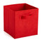 Foldable Book Underwear Bra Socks Ties Storage Box Cube Basket Bins Organizer Clothes Dr - Red