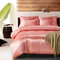 3pcs/set Solid Color Bedding Sets King Double Size Satin Silk Like Summer Single Bed Linen China Luxury Bedding Kit Duvet Cover Set - Pink