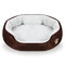 6 Colors Shearling Fleece Pet Kennel Dog Cat Warm Round Kennel - Coffee