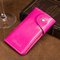 PU Leather Large Capacity Wallet Purse Key Bag For Men Women - Pink