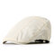 Mens Womens Summer Solid Color Breathable Quick Dry Beret Cap Sunshade Casual Outdoors Cap - Cream