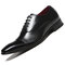 Men PU Leather Non Slip Cap Toe Business Casual Formal Dress Shoes  - Black