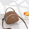 Women Faux Leather Mini Phone Bags Multi-Slot Retro Crossbody Bags - Khaki